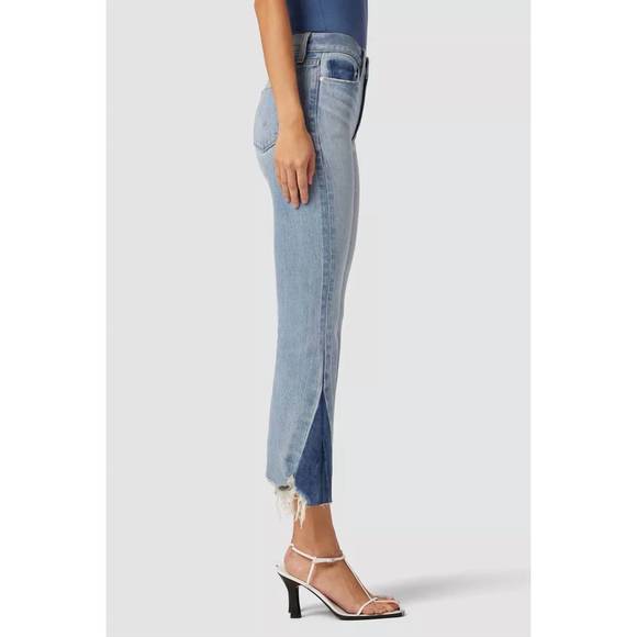 NEW HUDSON barbara high-rise bootcut crop jean in ivy - Picture 2 of 3